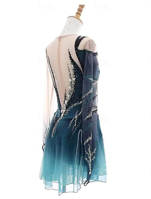 ZYDANC B,M, Figure Skating Competition Dress for Girl Ice Dance Gymnastics Art Performance Clothing Rhythmic Gymnastics Leotard