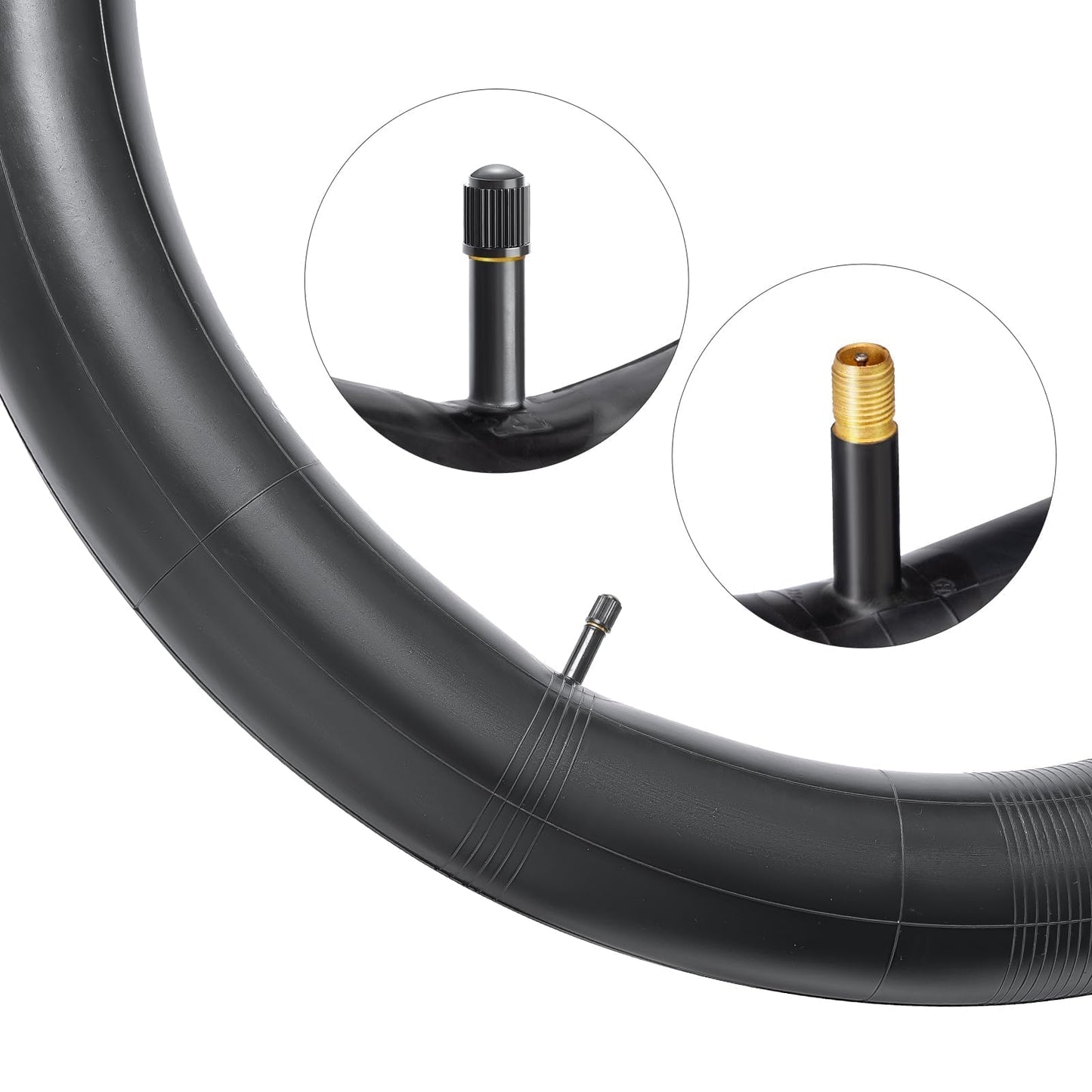 26" Bike Tubes 26x2.125/2.25/2.30/2.35/2.40 AV32mm Schrader Valve 56/64-559 26" Bicycle Tube - Butyl Rubber Compatible with Mountain, Road, MTB, City Bike Tire -2 PCS