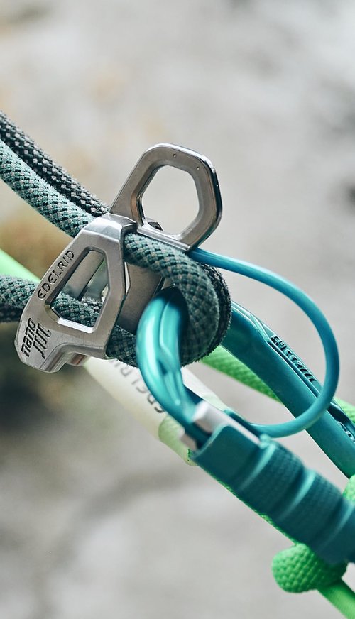 EDELRID Unisex - Adult Nano Jul Fuse Device, Slate, One Size