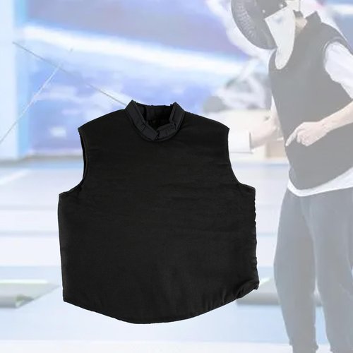 Aymzbd Fencing Tutor Vest,Black Fencing Uniform Guard Clothes Sleeveless Jacket Protective Suit for Fencing Sports Foil Epee Sabre, XL