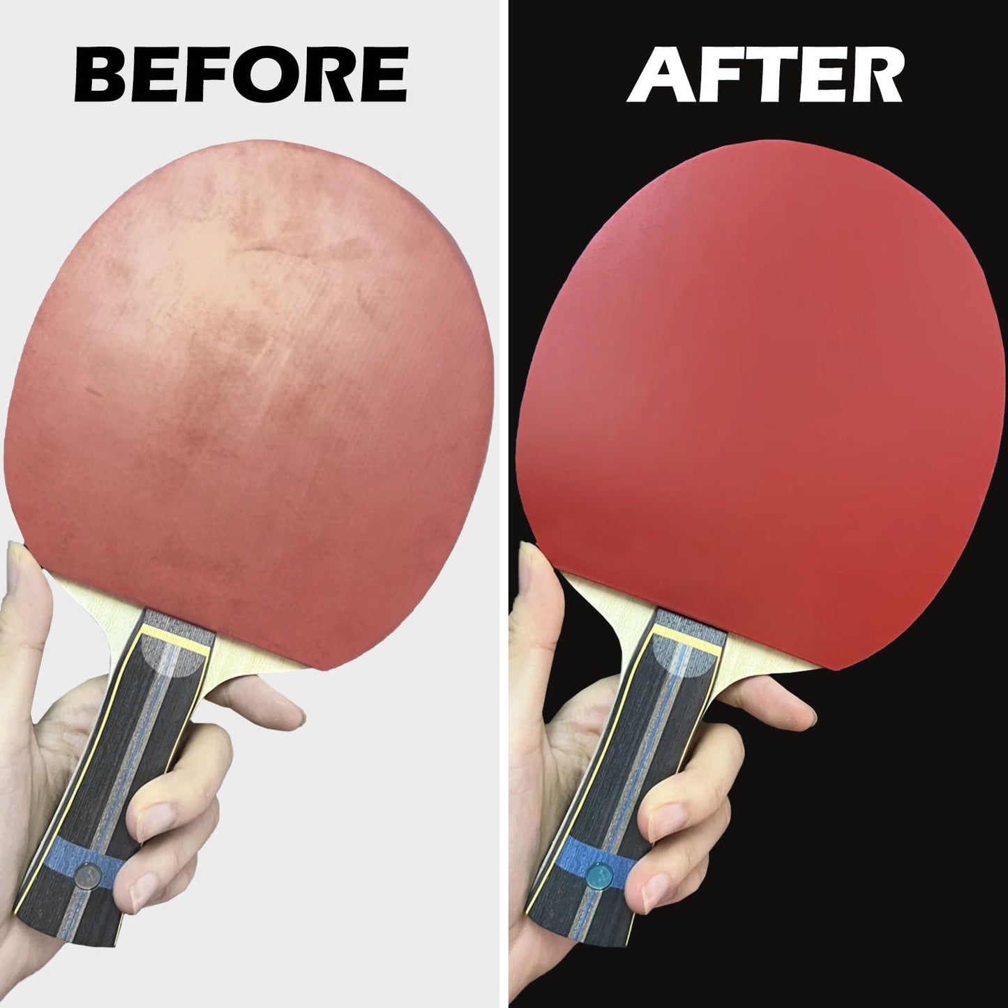 INNOVAYOU Table Tennis Racket Cleaner Kit, Table Tennis Cleaner 200ml with Sponge, Eliminate Dirt & Dust, Table Tennis Rubber Cleaner Helping Maintain The Tackiness of Make Rubber Last Much Longer