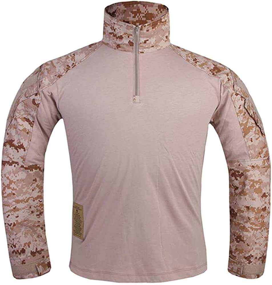 EMERSONGEAR Men's Tactical Shirt,Airsoft Combat Army Paintball Quick Dry Long Sleeve BDU T-Shirt Top