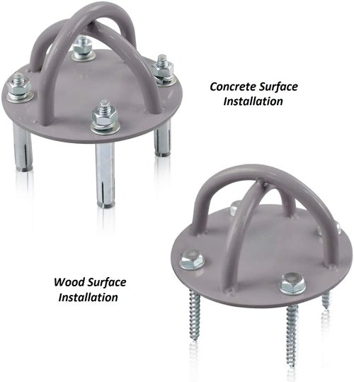 LSR LORESO Training Anchor Mount Hook for Suspention-Trainer Straps, Ceiling Mount Bracket for Yoga Swing Trapeze Hammock, TRX Suspension Straps, Boxing Punching Bags & Battle Ropes