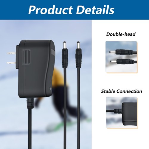 UAUSE 8.4V Dual Heated Glove Charger for 7.4V 3500mAh Li-Polymer Battery Replacement Charger Suitable for hat, Vest, Jacket and Socks (Battery not Included)