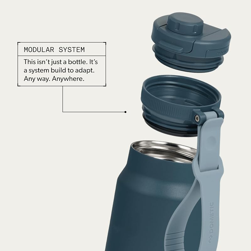 Dometic 42 oz Insulated Chug Bottle Ocean, Vacuum-Insulated Stainless Steel