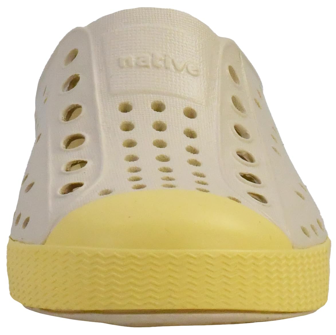 Native Shoes Unisex-Kids Jefferson Sneakers, Bone White/Gone Bananas Yellow, 2 Little Kid