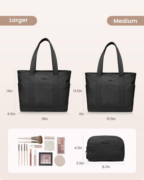 LOVEVOOK Tote Bag for Women,Lightweight Gym Tote Bag with Zipper,Work Tote with Laptop Pocket,Nurse Dance Yoga Bag for Travel