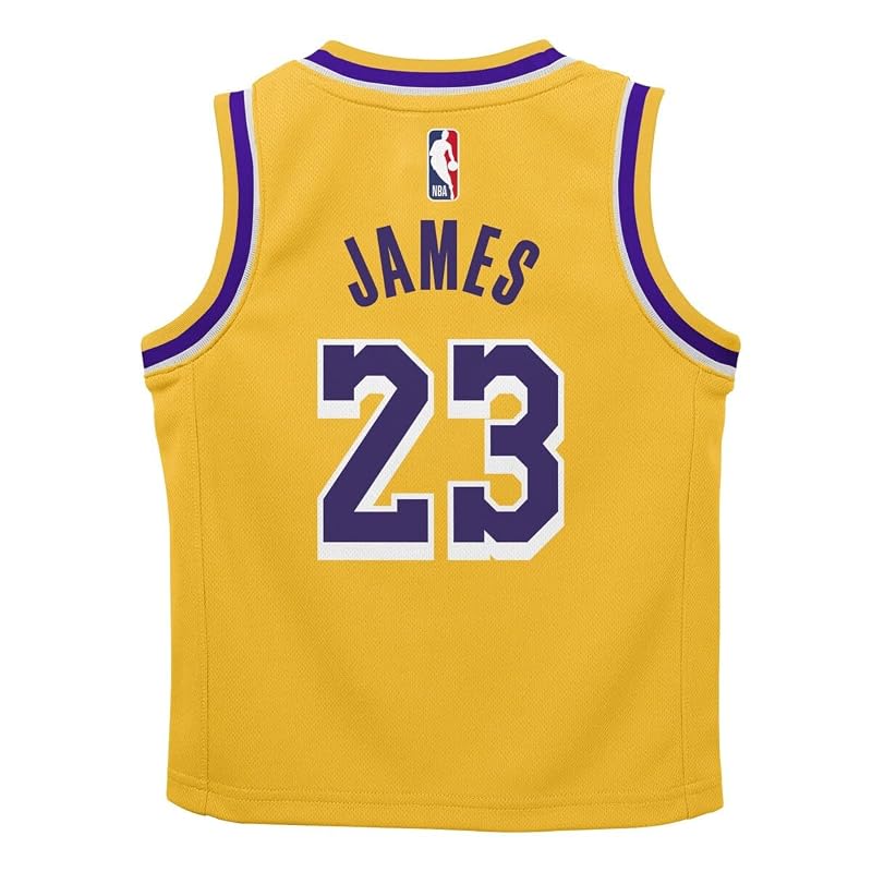 LeBron James Lakers NBA Kids Jersey - Icon Edition 2-4 Yellow+4T