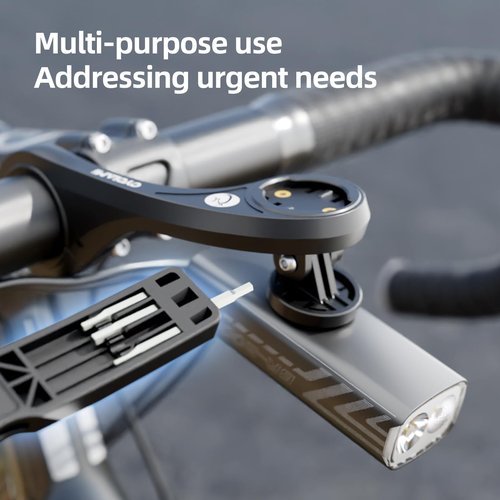 CYCLAMI 2-in-1 Bike Tire Levers Tool Kit - Ultra Strong Portable Tire Removal Crowbar for Road & Mountain Bikes - Durable Bicycle Tire Repair Tools, Easy Install/Remove for Standard Tires (Black)