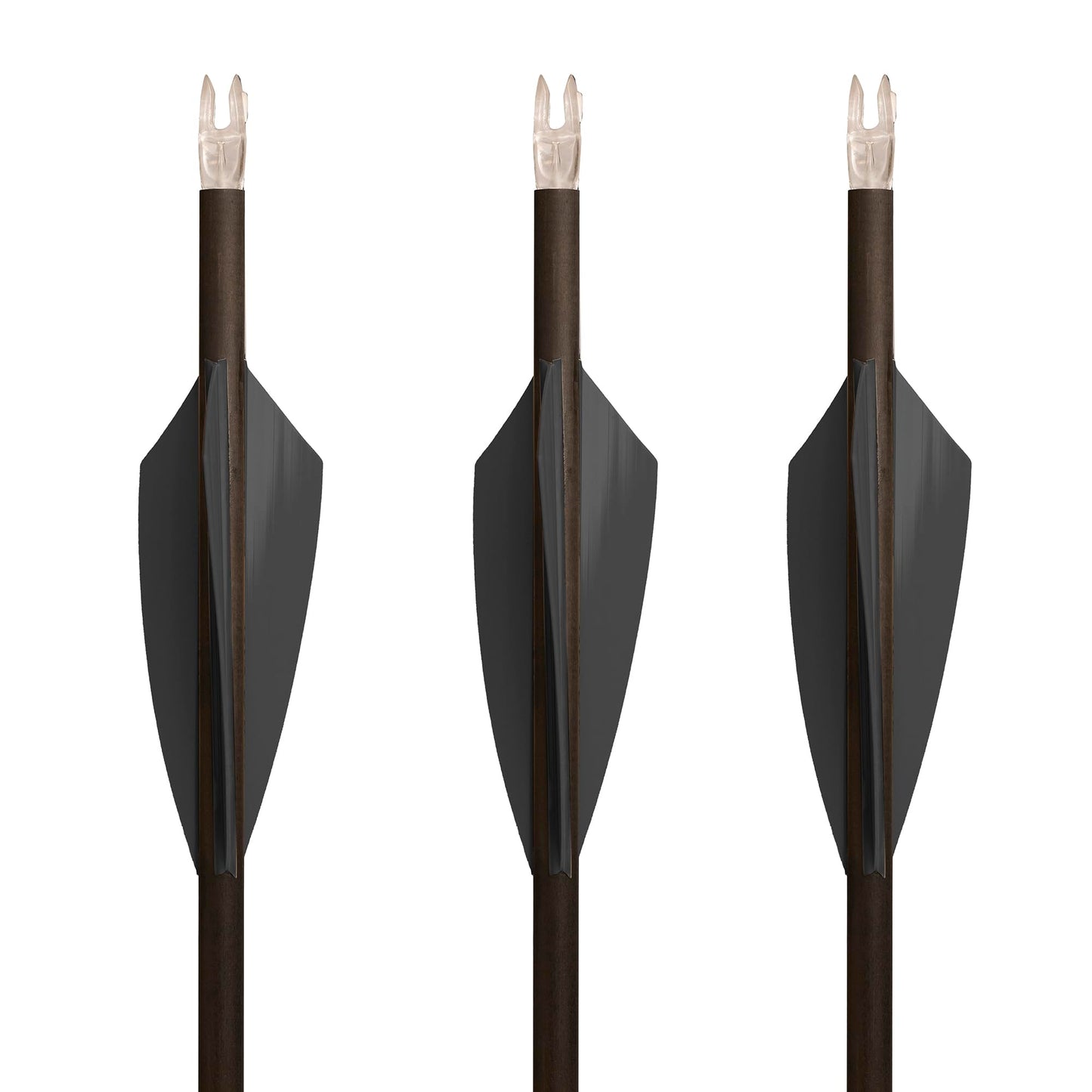TAC Vanes 2.75" Driver Arrow Vanes | Archery Fletching for Compound & Crossbow | Durable, Lightweight, High Accuracy, Black 100 Pack