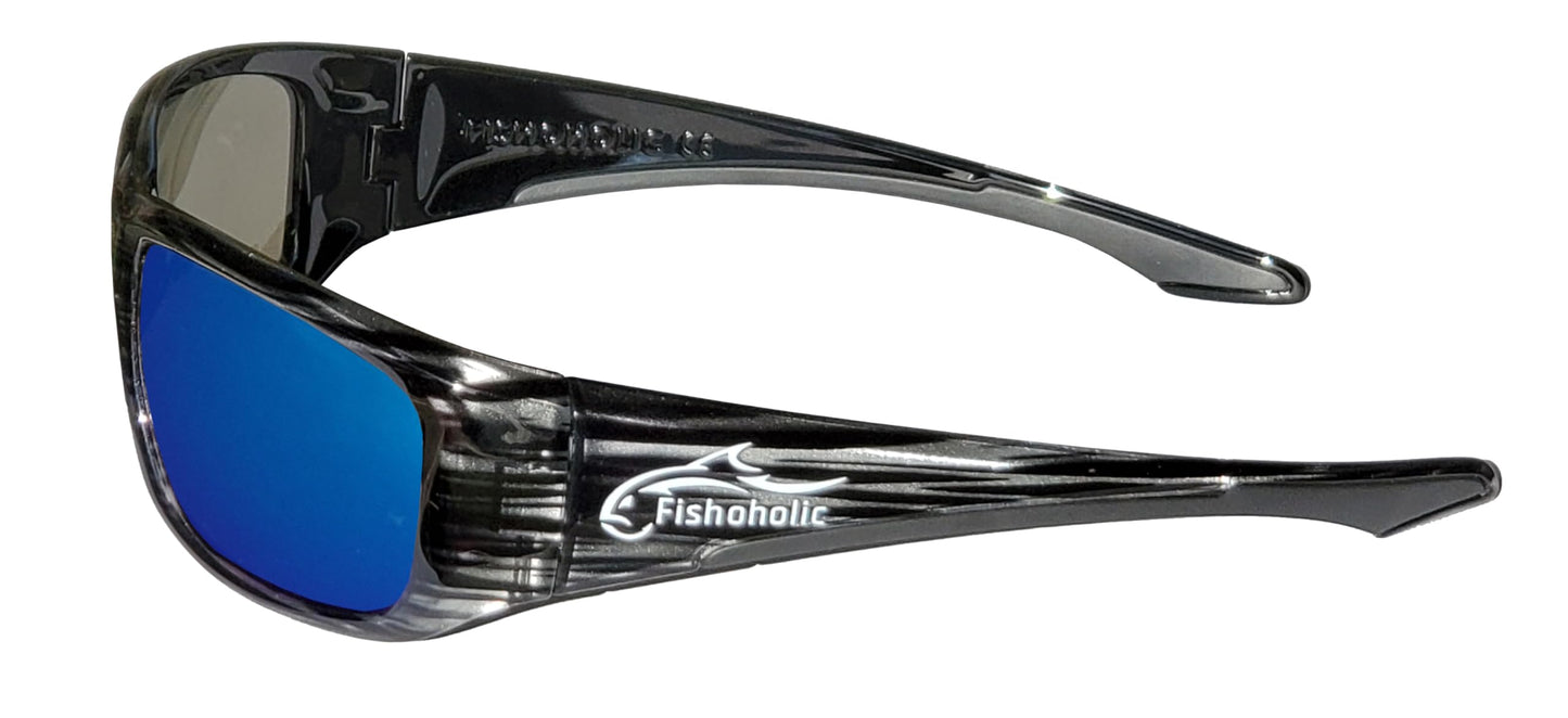 Fishoholic Pro Series Polarized Fishing Sunglasses with Rubber - UV400 Sun Protection Fishing Gift
