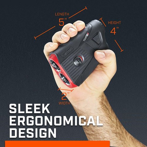 Bushnell Golf Tour V5 Shift Laser Rangefinder Patriot Pack | Slope Compensation, PinSeeker, Magnetic Mount, 6X Magnification, 1300 Yard Range, 3D Flyovers in App, Signature Series Golf Towel Bundle