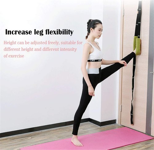 Xemz Back Bend Assist Trainer - Improve Back and Waist Flexibility, Door Flexibility Stretching Strap, Home Equipment for Ballet, Dance, Yoga, Gymnastics, Cheerleading, Splits (Rose)