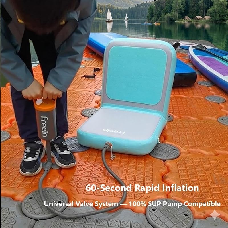 Inflatable Paddle Board Seat Cushion with Drop-Stitch Construction - Portable & Stabilizing