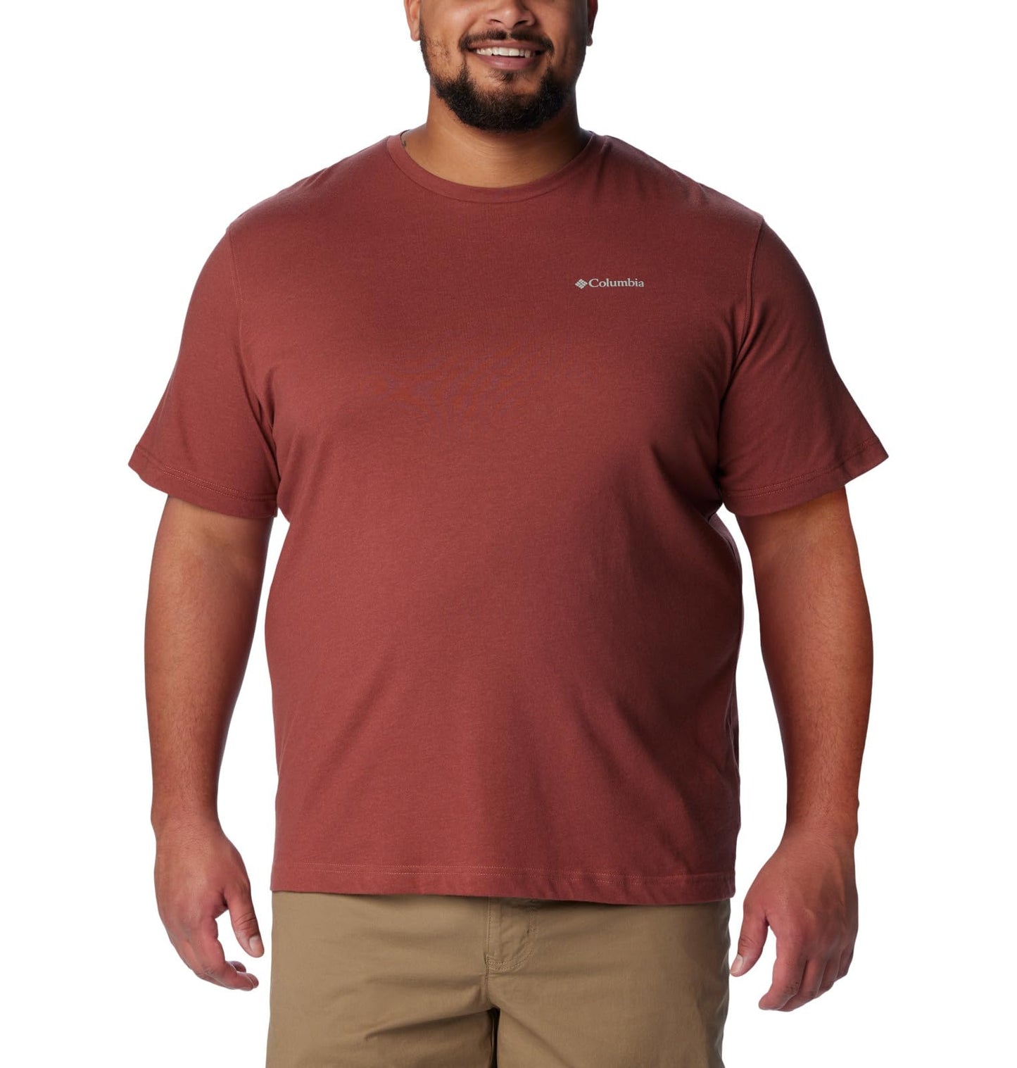 Columbia Men's Thistletown Hills Short Sleeve, Auburn Heather, Medium