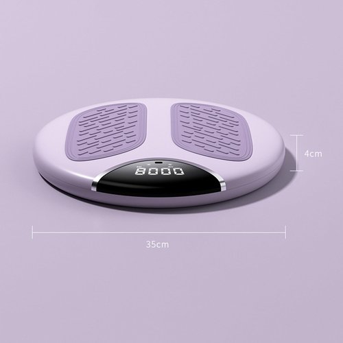 Vuirrm Twisting Waist Machine, USB Rechargeable Waist Sculptor Twister with Counting, Ab Twister Board for Exercise, 500KG Weight Capacity Purple,35x35x4cm
