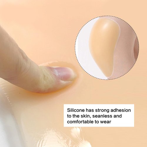 JHJEWH Silicone Knee Pads,Inner Wear Knee Brace,Skating Protective Gear,Self-Adhesive KneePad for Skiing Skating,Snowboarding, Ateboarding,Roller Skating,Rollerblading,Dancing