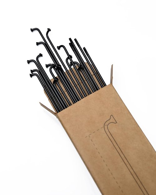 BaveL 36 Pcs 14G Black Bicycle Steel Spokes (201 mm-309 mm) with Copper Cap 36pcs,Mountain Bike Spokes,for MTB,Ebike,City Bikes-Replacement/Repair Spoke (Black 229 mm)