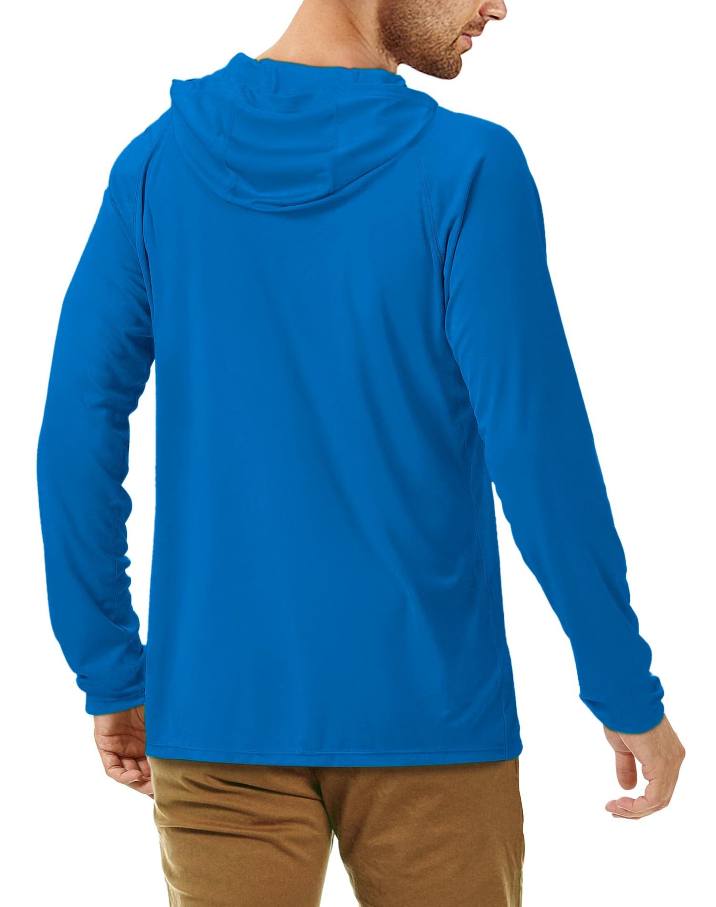 Roadbox UPF 50+ Fishing Shirts for Men Long Sleeve Sun Protection Lightweight Outdoor UV Hiking Shirts