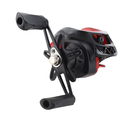 Baitcasting Reel, Metal Long Cast Powerful Lightweight Smooth Baitcaster Fishing Reel for Saltwater Freshwater (Right Hand)