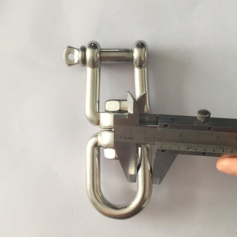 Marine Stainless Steel 316 Jaw & Eye Swivel Ring 1/4"–1/2" — Variation: 3/8 inch