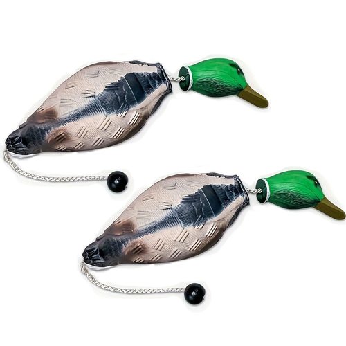 Attikee 2 Pcs Foam Duck Dummy Bumper - Retriever Hunting Dog Training Toys for Waterfowl Recognition & Retrieval, Duck Decoys - Durable Puppy Dog Trainer