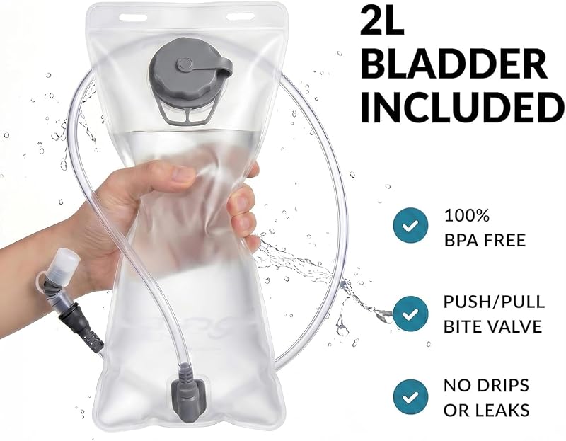 Savior Cool Cooling Hydration Vest with 2L Bladder & 3 Removable Packs - Charcoal Gray