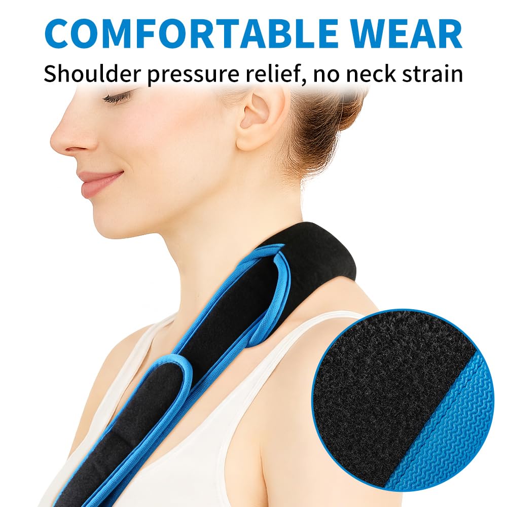 Arm Sling Shoulder Immobilizer for Men and Women, Adjustable Rotator Cuff Support Brace, Fit Left or Right, Comfortable Medical Slings for Elbow and Wrist Injury, Forearm Fracture, Surgery Recovery
