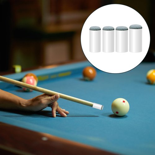 Mozeat Lens 20Pcs Billiard Pool Cue Tips, Slip on Cue Tips for Pool Stick 13mm/ 12mm/ 10mm/ 9mm Billiard Slip-On Tip Shaper Repair Screw on Tip Replacement Kit