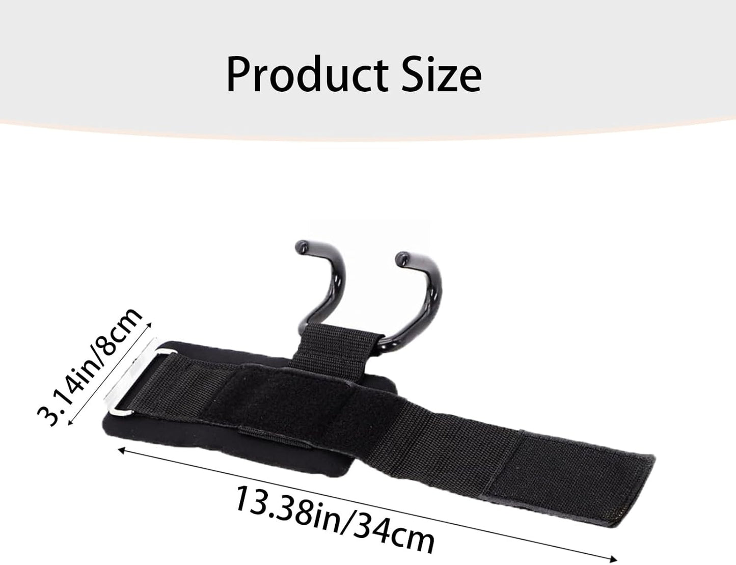 1 PCS Strength Training Wrist Hooks, 2025 New Heavy Duty Power Hook Weight Lifting Wrist Straps, Neoprene Padded Wrist Wraps Provides Support for Men & Women