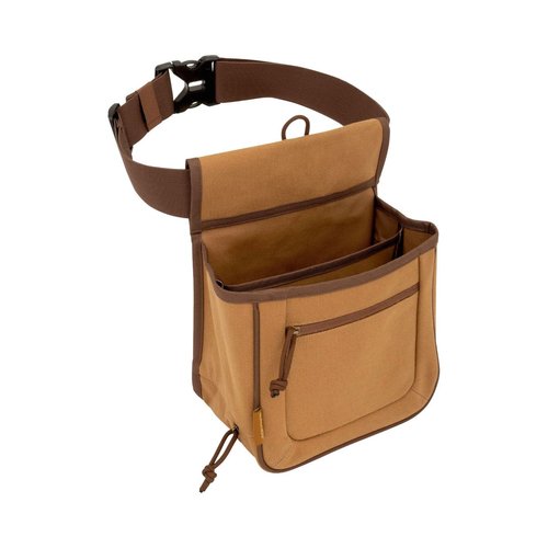 Allen Company Rival Double Compartment Shell Bag & 52" Waist Belt, Tan