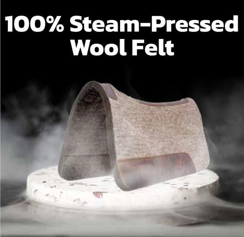 BLACK HOOF Steam Pressed Merino Wool Felt Contoured Pad 3/4 Inch Thick