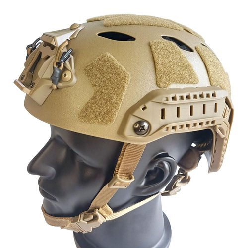 PAIRSOFTWIN Airsoft SF Hight Cut Fast ABS Protective Helmet for Tactical Outdoor Sports (Brown)