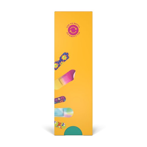 Welly Bravery Badge Value Pack | Adhesive Flexible Fabric Bandages | Assorted Shapes and Patterns for Minor Cuts, Scrapes, and Wounds - 100 Count