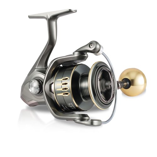 Accuretta TGR Spinning Reel,Smooth 13+1BB Fishing Reels,Up to 22LBs Max Drag,5.2:1/4.7:1 Gear Ratio,CNC Aluminum Spool, Lightweight Graphite Body Spinning Fishing Reels for Freshwater,1000-6000 Series