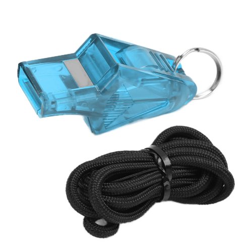 JAOCDOEN Referee Whistle Sturdy Resounding Crisp Portable Sound Whistle for Competitions and Sports (Sky Blue)