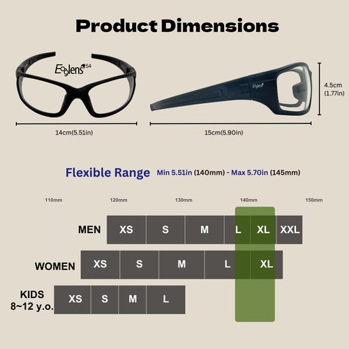 Eaglens.54 Shooting Glasses Photochromic Anti-fog Definition Lenses, ANSI Z87.1 Certified Tactical Airsoft Safety Glasses for Men Women