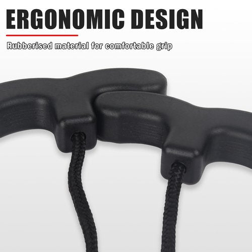 Archerest Crossbow Pull Cord, Crossbow Cocking Rope Device Double Handle Crossbow Drawstring Booster Clip Rope Cocker String Puller Tool Archery Bow Hunting Tools Accessories