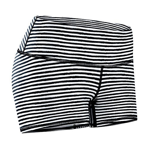 Women's 3-Inch Athletic Volleyball Compression Shorts - Small Stripe