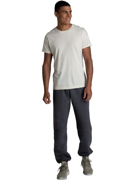 Fruit of the Loom Men's Crafted Comfort Fleece Sweatshirts, Hoodies, & Sweatpants, Super Soft Cotton Blend, Sweatpants - Charcoal Heather, Small
