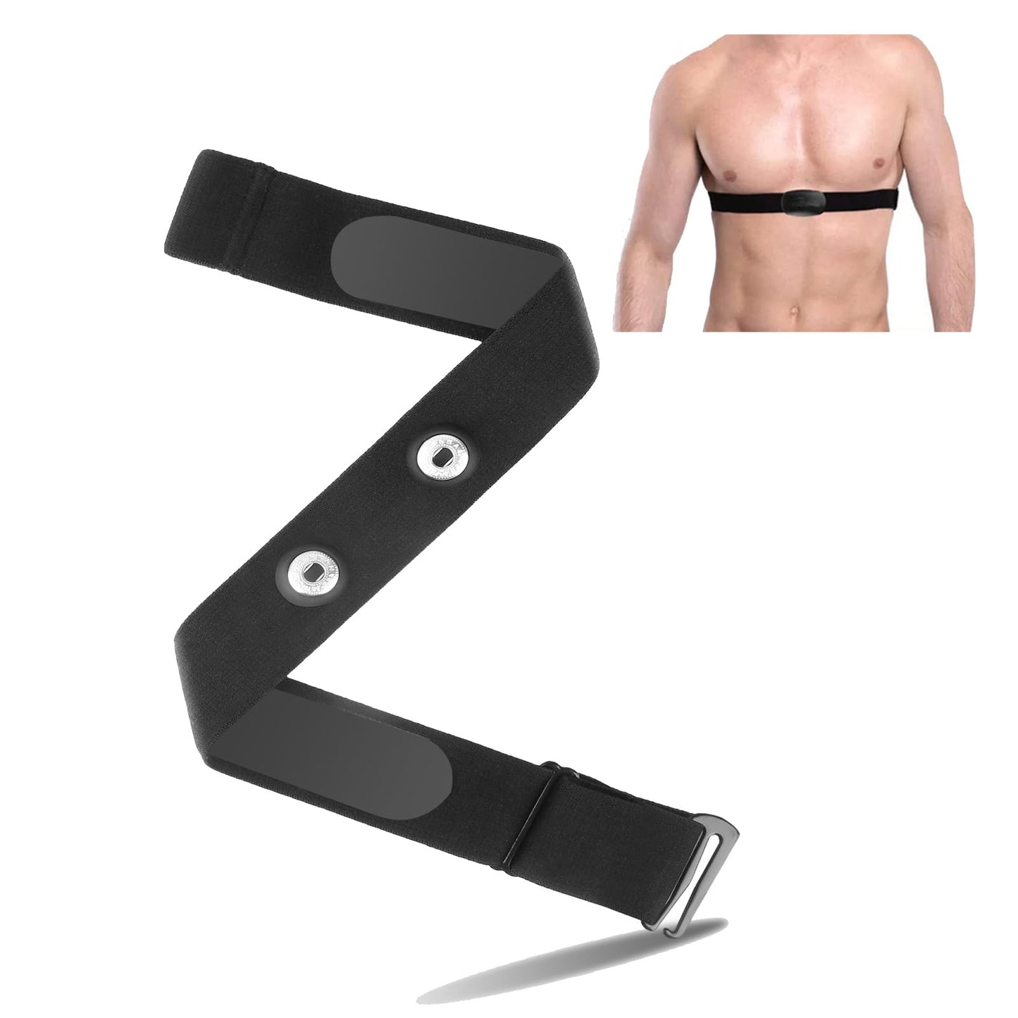 Ranyi Adjustable Heart Rate Monitor Chest Strap Replacement Compatible with Polar H10 H9 H7 / COOSPO H808S H6 H9Z / Garmin HRM-Dual/Powr Labs/Wahoo TRACKR/iGPSPORT HR40 Heart Rate Monitor