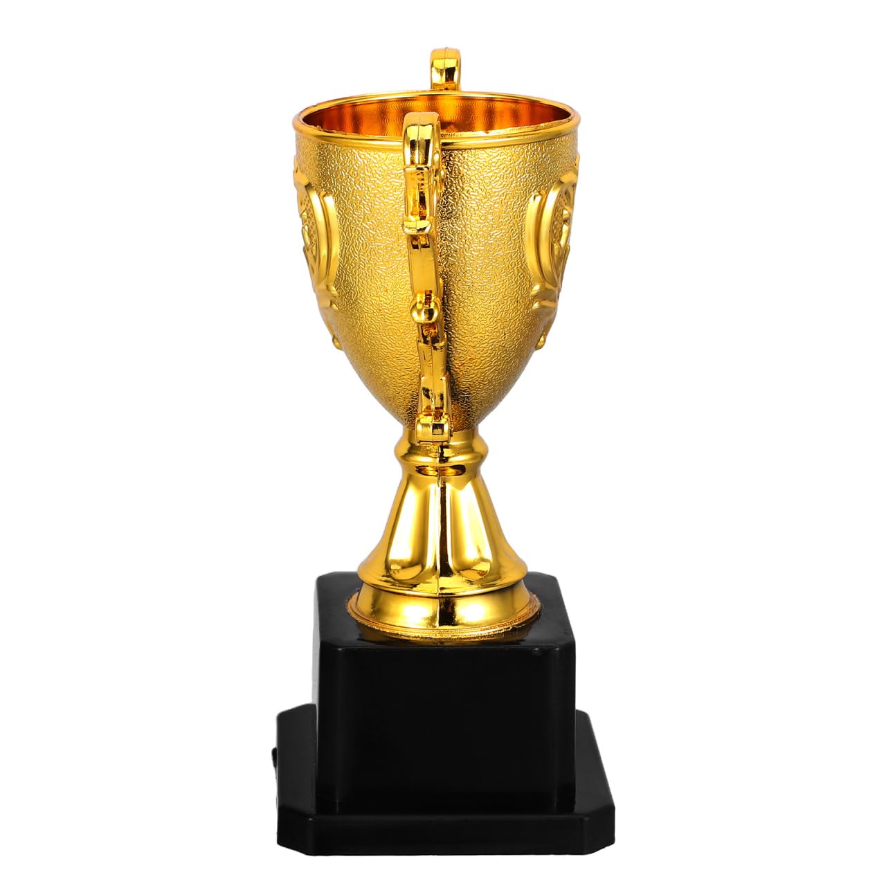 NOLITOY Small Gold Trophies for Kids, 5.6 Inch Plastic Soccer Trophy Cup for Sports Tournament, Party Favors, Competition, Recognition, Achievement, Awards or Prizes