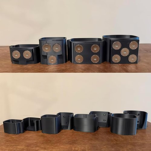 Magnetic Diesel Additive Holders, Wall Diesel Additive Caddy Hanger, Spill Free Heavy Duty Car & Truck Fuel Treatment Holders Magnetic Rack, Universal Fit Automotive Magnetic Bottle Mounts. (C)