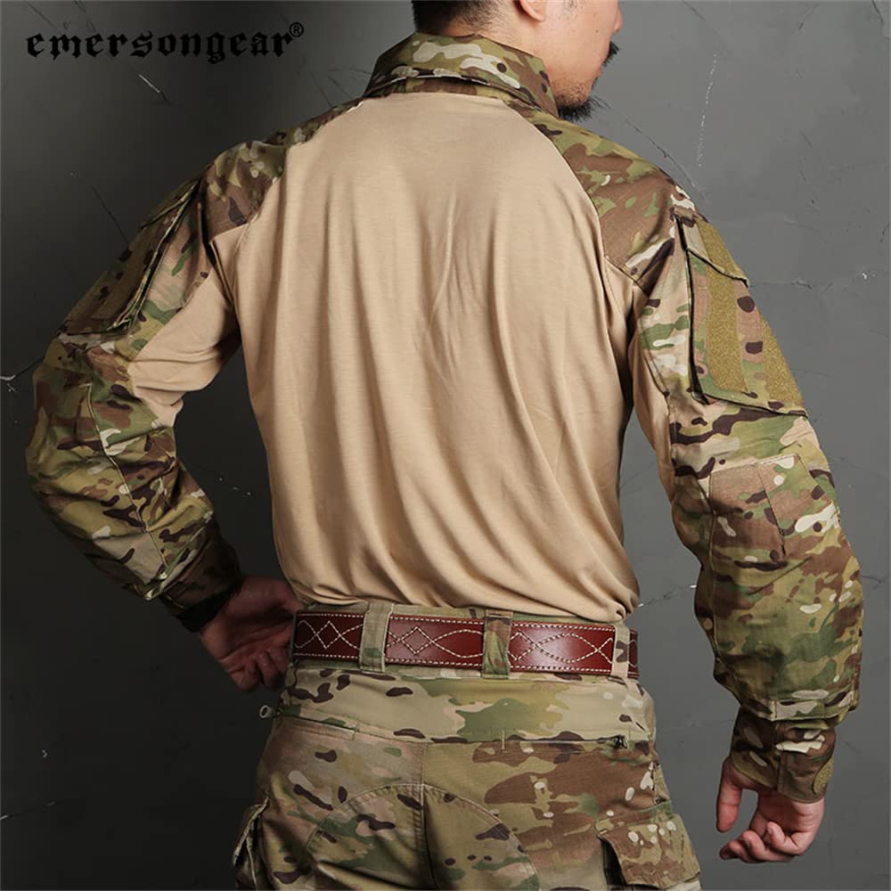 EMERSONGEAR Upgraded Version G3 Combat Shirt,Tactical Hiking Hunting Fishing Long Sleeve Camo Shirts for Men