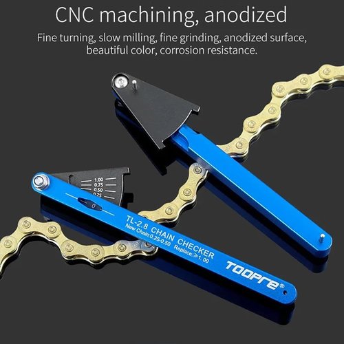 Bicycle Chain Wear Indicator Gauge Checker Aluminum Alloy Measurement Tools
