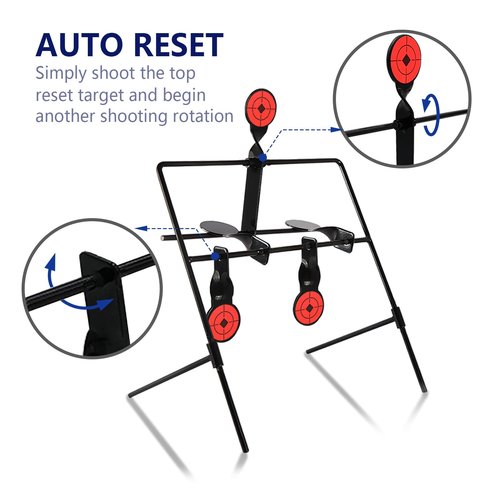 Highwild Air Gun Resetting Target Auto Reset Steel Target, Rated for .177 .20 Caliber