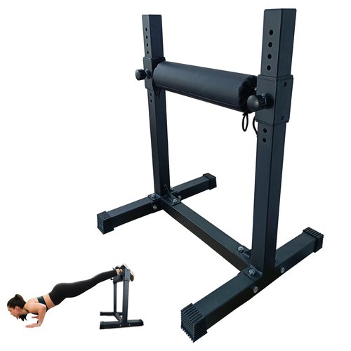 Bulgarian Split Squat Stand, Single Leg Squat Stand,11-Level Adjustable Single Leg Squat Roller, Lower Body Specialty Machine, Leg Lunges,Red and Black