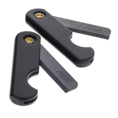 ASR Tactical 2-Pack Folding Ceramic Razor Blade, Micro EDC Escape Knife Survival Tool