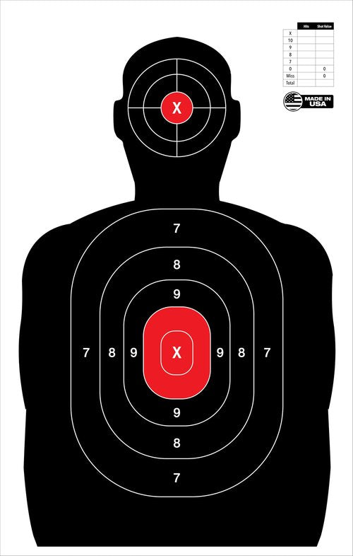 TRX Targets - 50 Pack Paper Shooting Target, Range, Qualification, Practice, Archery, Pistol, or Rifle (14x22 inch) Made in America