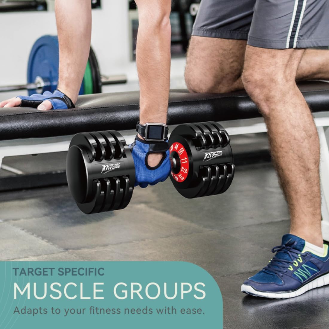 25/55lbs Pair Adjustable Dumbbells Set, Dumbbells with Anti-Slip Metal Handle for Exercise & Fitness Fast Adjust Weight for Full Body Workout Fitness